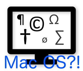 Tastenkombination für Sonderzeichen auf Mac