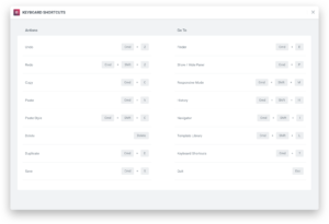 Die Elementor Shortcuts in der Übersicht