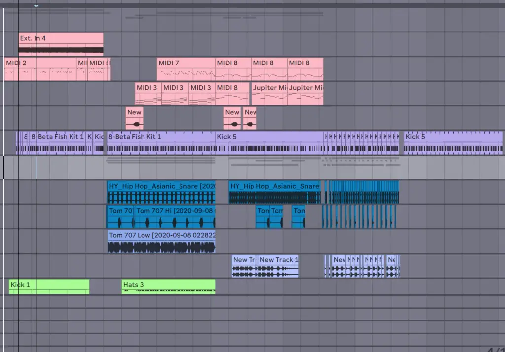 Mehrere Spuren in Ableton mit Tastenkürzeln bearbeiten